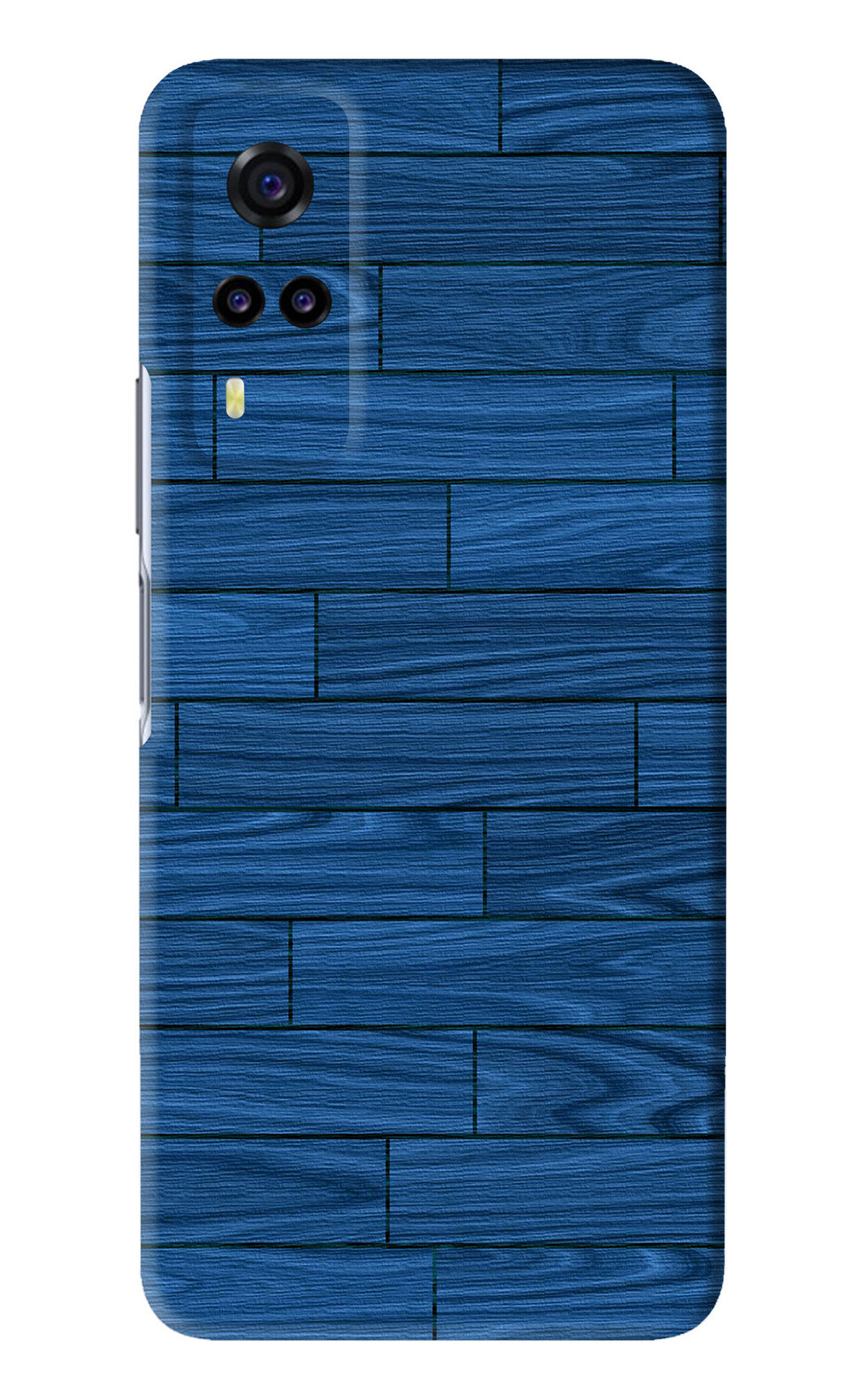 Blue Wooden Texture Vivo Y31 Back Skin Wrap