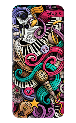 Music Abstract Vivo Y31 Back Skin Wrap