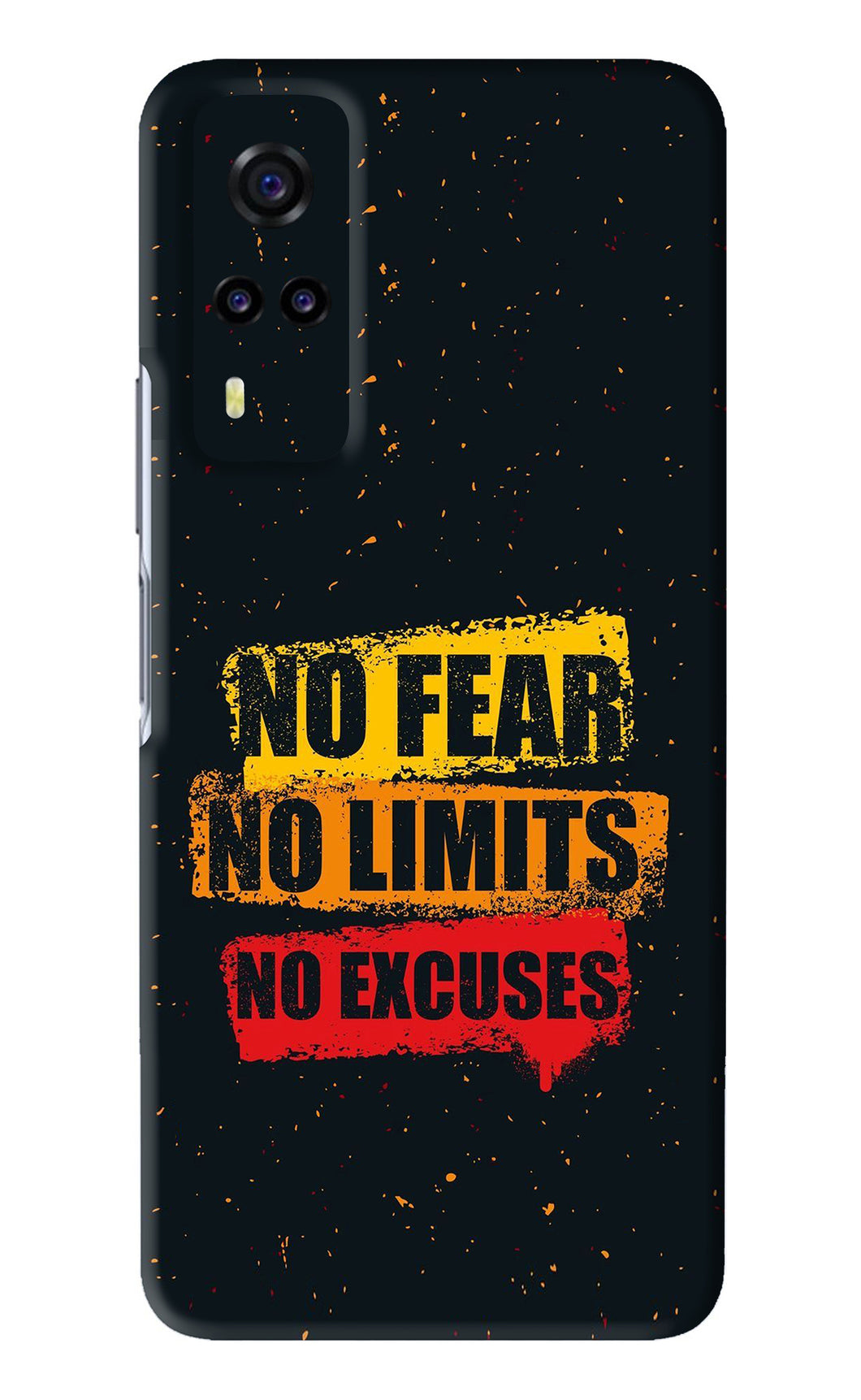 No Fear No Limits No Excuses Vivo Y31 Back Skin Wrap