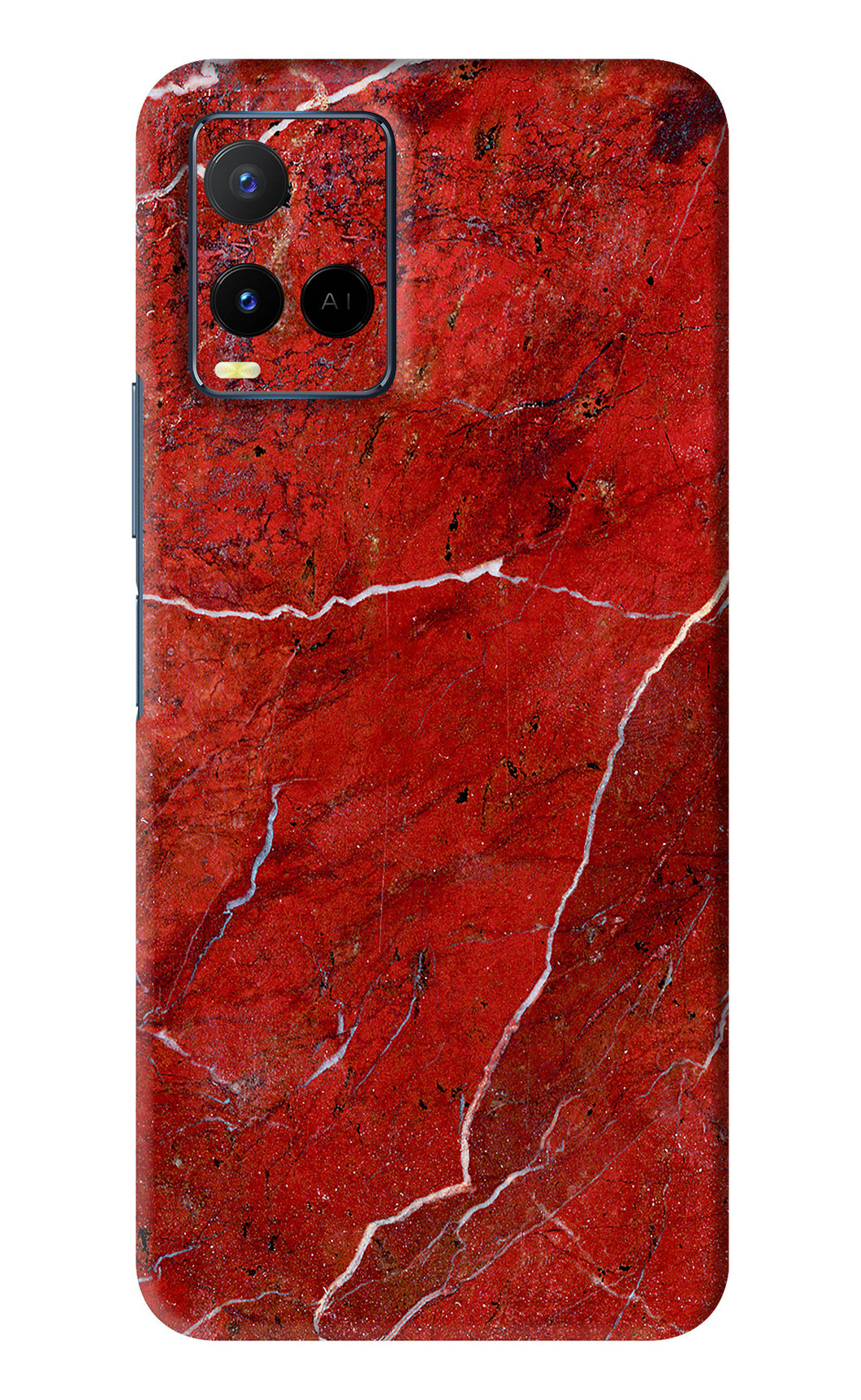 Red Marble Design Vivo Y33S Back Skin Wrap