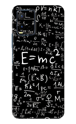 Physics Albert Einstein Formula Vivo Y33S Back Skin Wrap