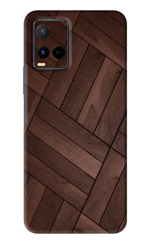 Wooden Texture Design Vivo Y33S Back Skin Wrap