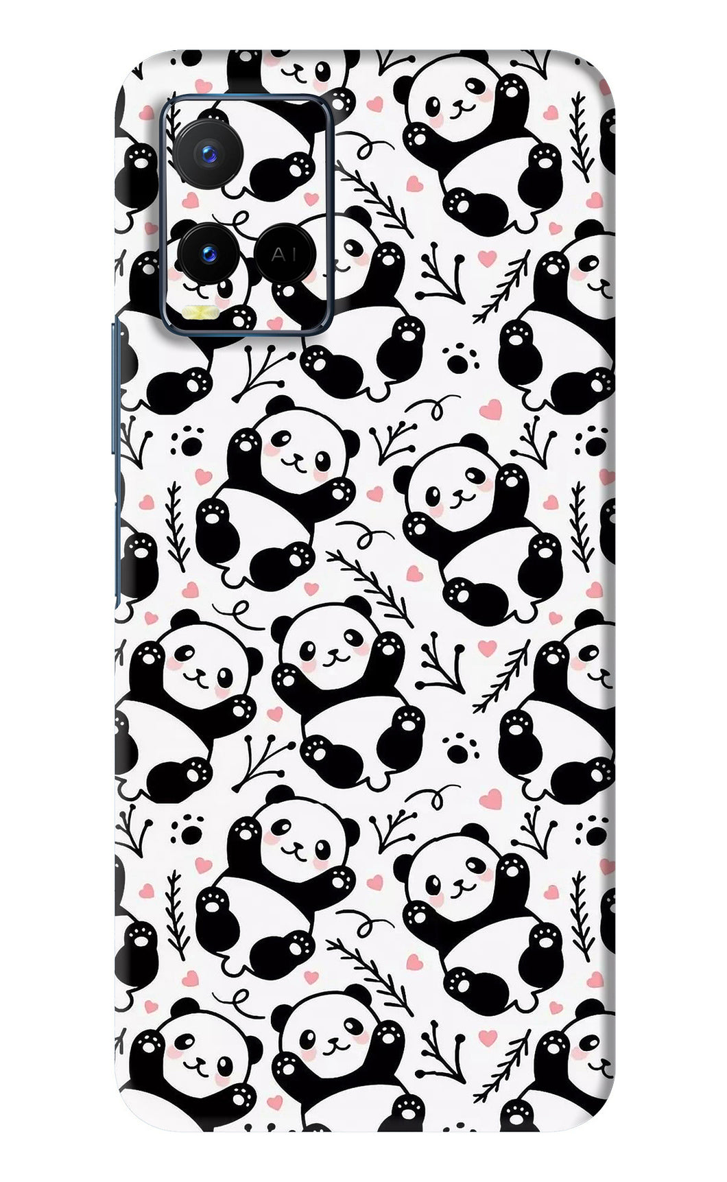 Cute Panda Vivo Y33S Back Skin Wrap