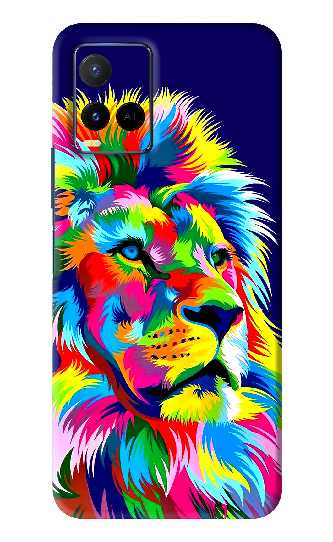 Vector Art Lion Vivo Y33S Back Skin Wrap
