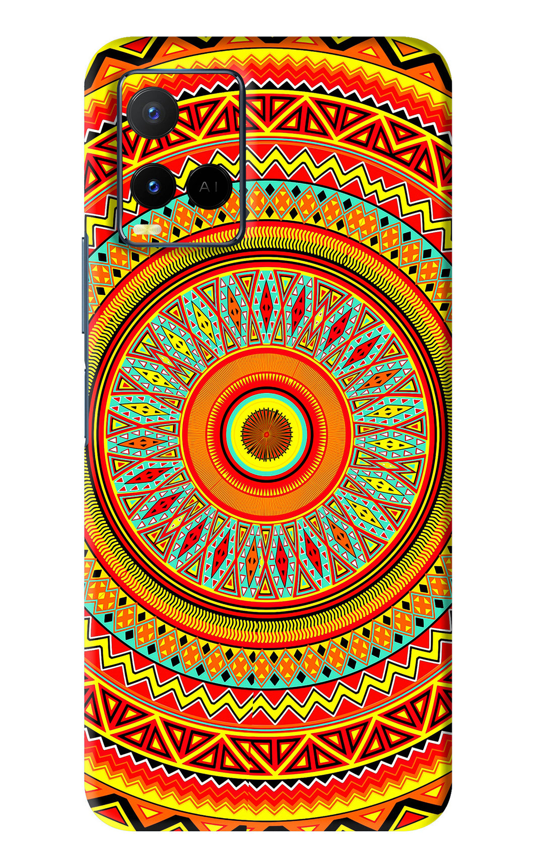 Mandala Pattern Vivo Y33S Back Skin Wrap