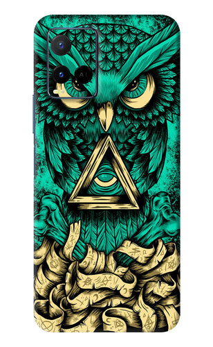 Green Owl Vivo Y33S Back Skin Wrap