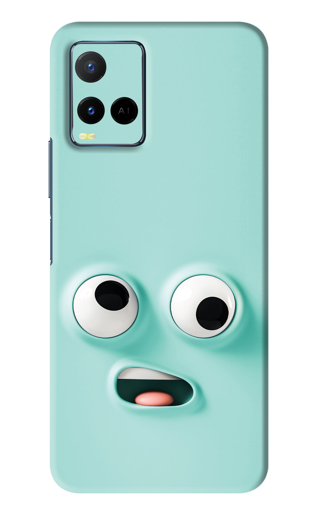 Silly Face Cartoon Vivo Y33S Back Skin Wrap