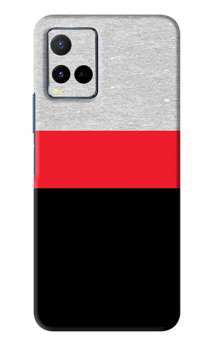 Tri Color Pattern Vivo Y33S Back Skin Wrap
