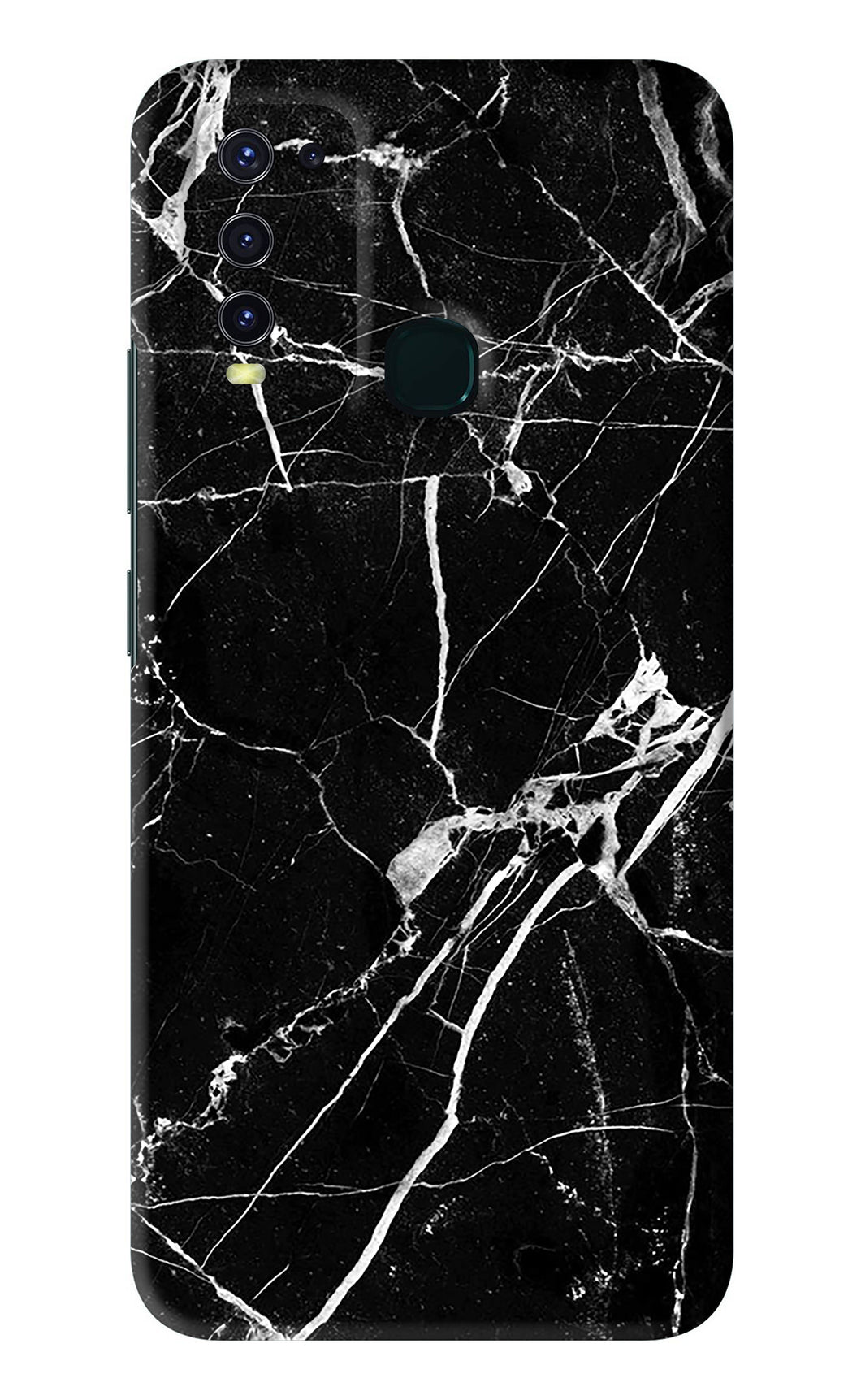 Black Marble Texture 2 Vivo Y50 Back Skin Wrap