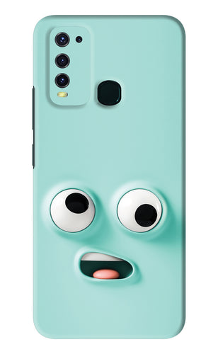 Silly Face Cartoon Vivo Y50 Back Skin Wrap