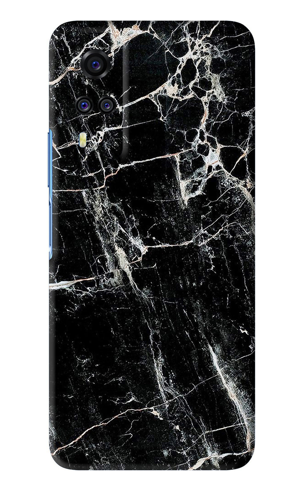 Black Marble Texture 1 Vivo Y51 Back Skin Wrap