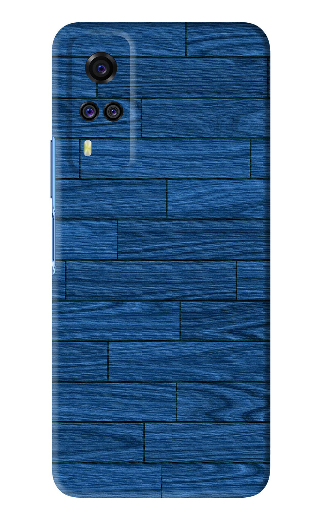 Blue Wooden Texture Vivo Y51 Back Skin Wrap