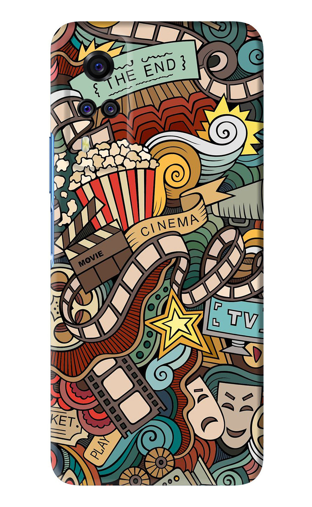 Cinema Abstract Vivo Y51 Back Skin Wrap