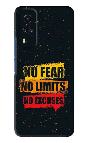 No Fear No Limits No Excuses Vivo Y51 Back Skin Wrap