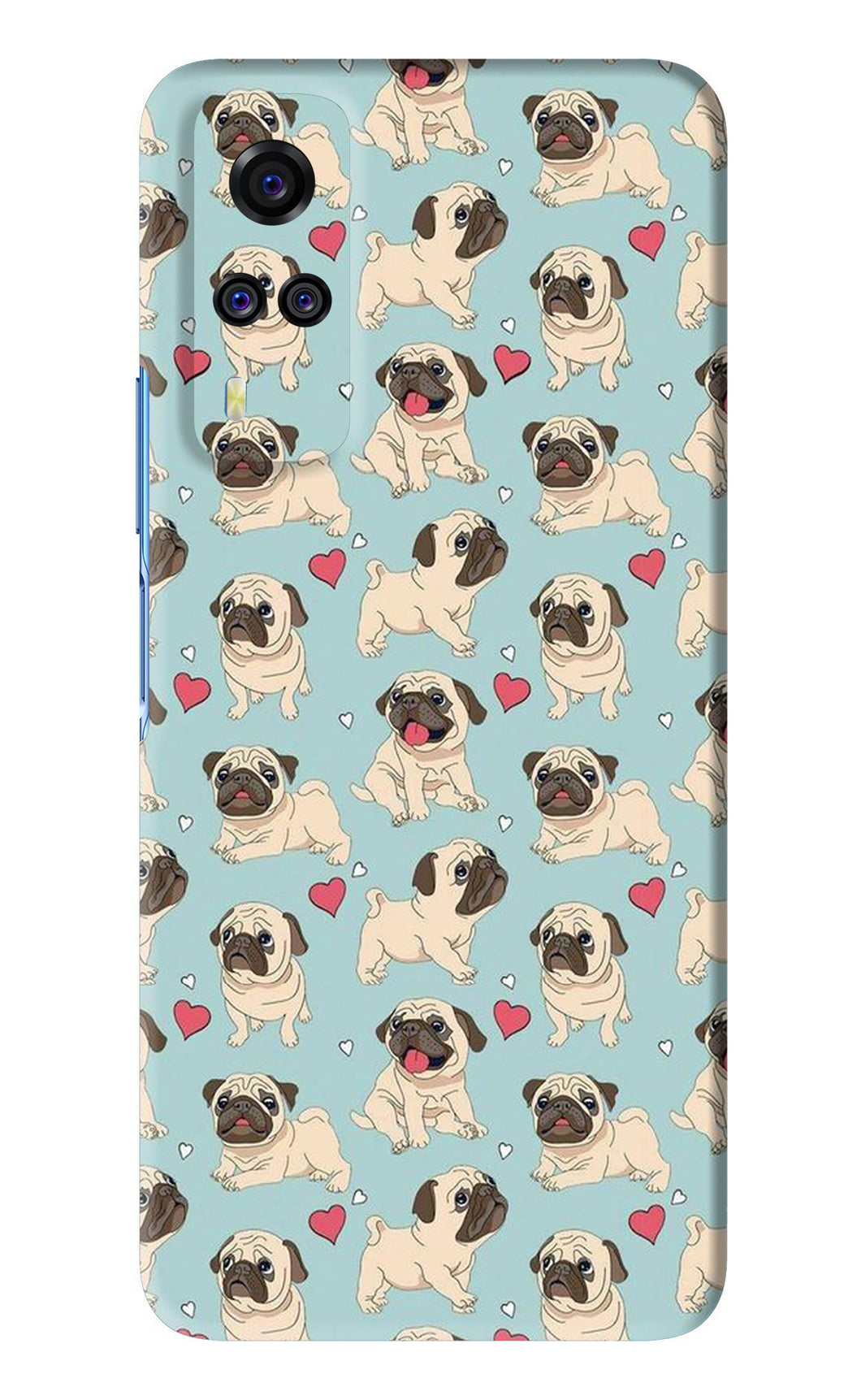 Pug Dog Vivo Y51 Back Skin Wrap