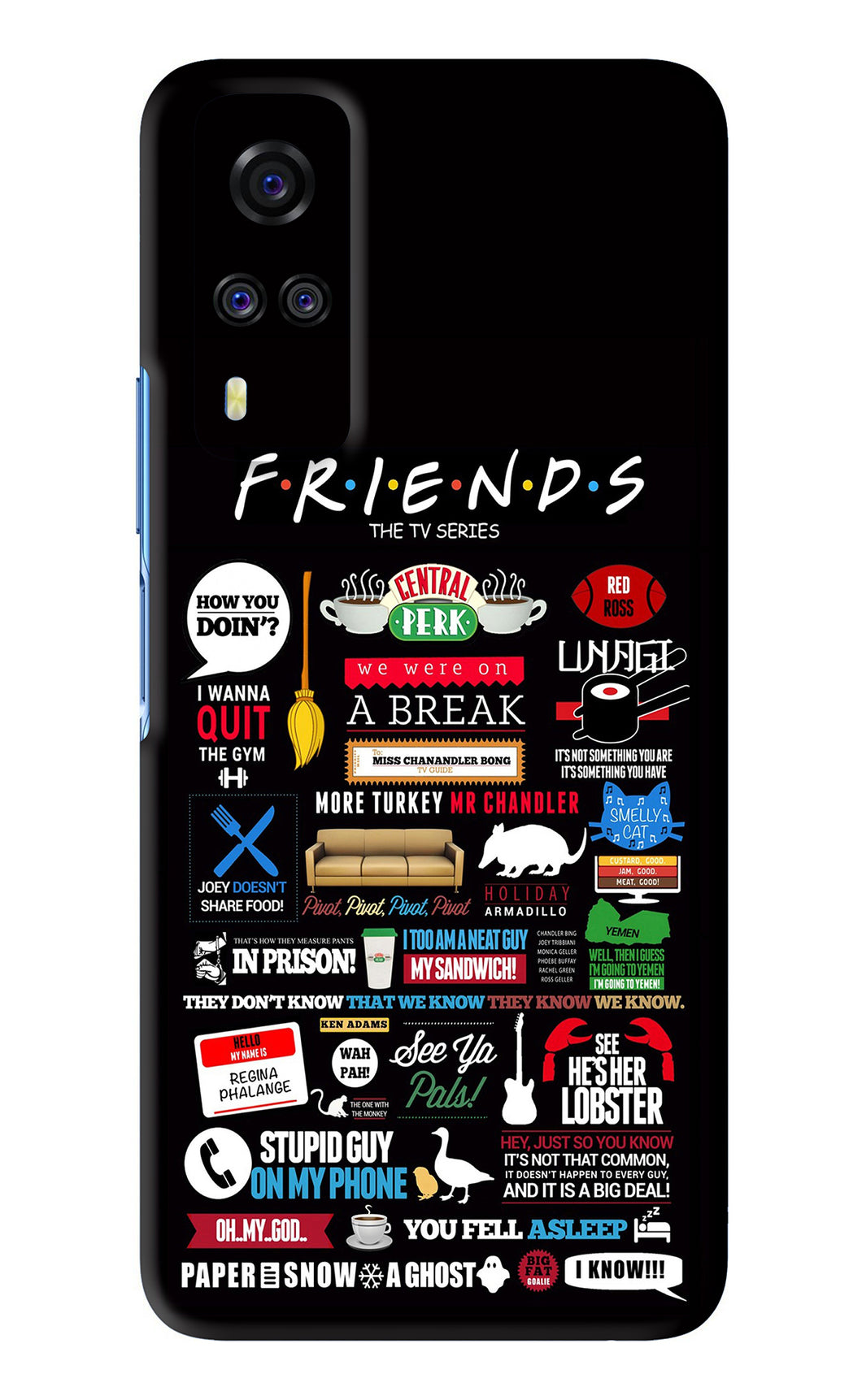 FRIENDS Vivo Y51 Back Skin Wrap