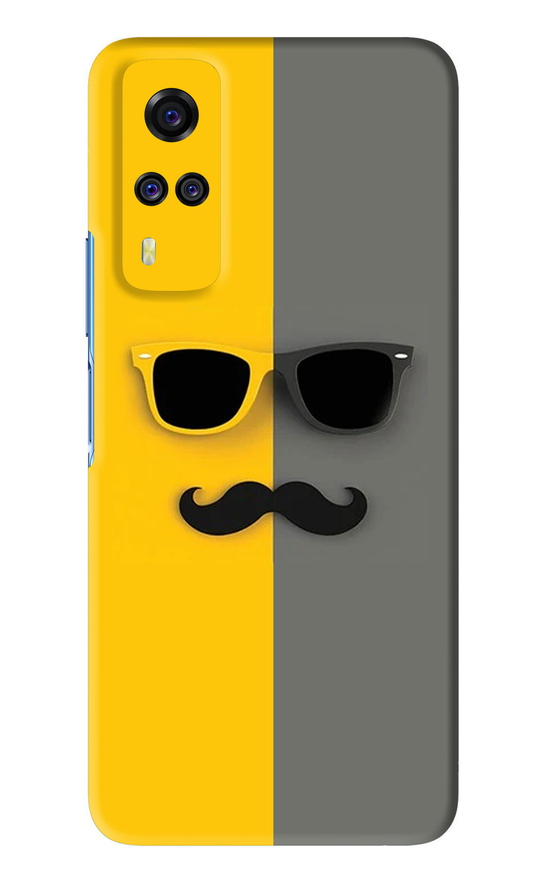 Sunglasses with Mustache Vivo Y51 Back Skin Wrap