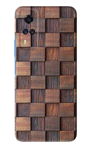 Wooden Cube Design Vivo Y51A Back Skin Wrap