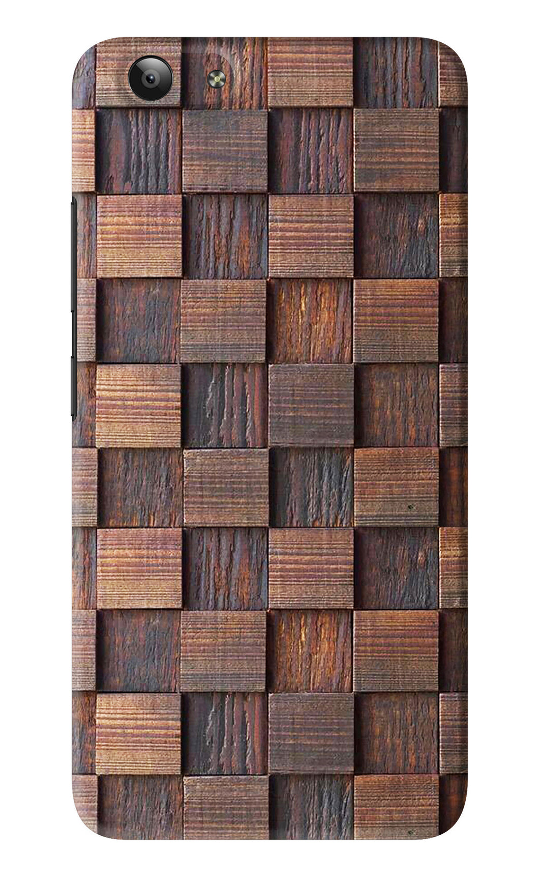 Wooden Cube Design Vivo Y53 Back Skin Wrap