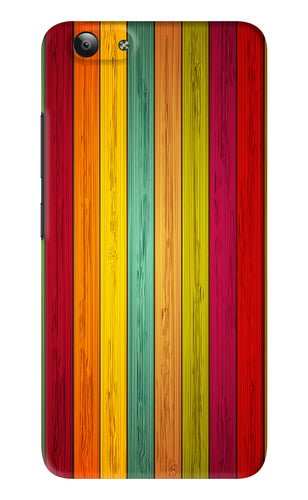Multicolor Wooden Vivo Y53 Back Skin Wrap