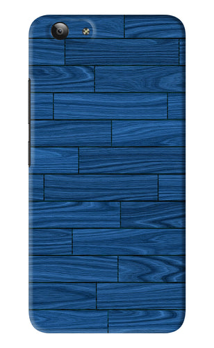 Blue Wooden Texture Vivo Y53 Back Skin Wrap
