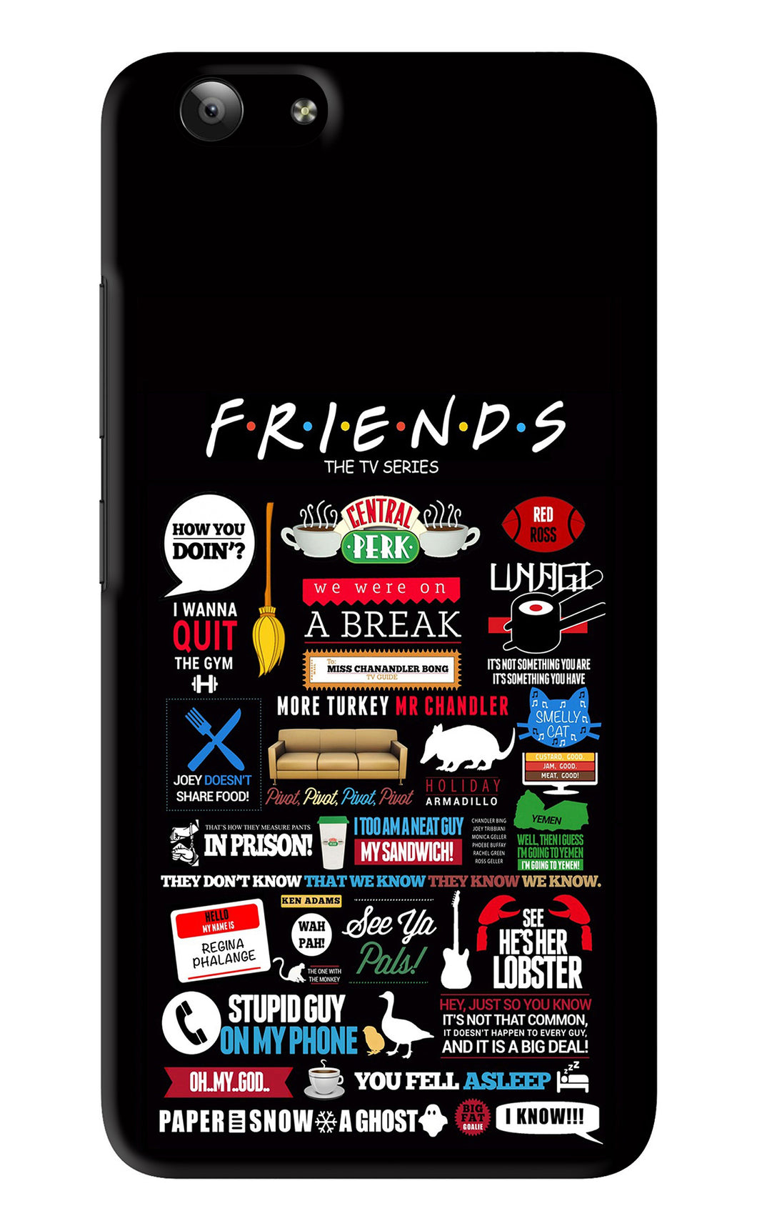 FRIENDS Vivo Y53 Back Skin Wrap
