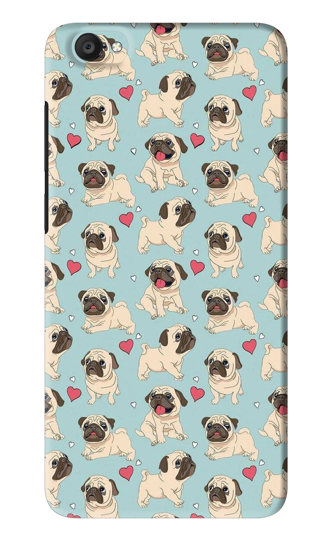 Pug Dog Vivo Y55 S Back Skin Wrap