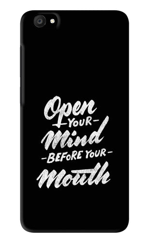 Open Your Mind Before Your Mouth Vivo Y55 S Back Skin Wrap
