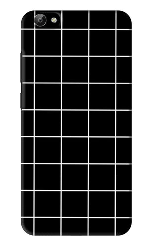 White Grid Vivo Y66 Back Skin Wrap
