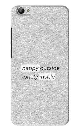 Happy Outside Lonely Inside Vivo Y66 Back Skin Wrap