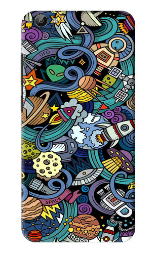 Space Abstract Vivo Y66 Back Skin Wrap