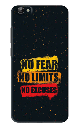 No Fear No Limits No Excuses Vivo Y66 Back Skin Wrap