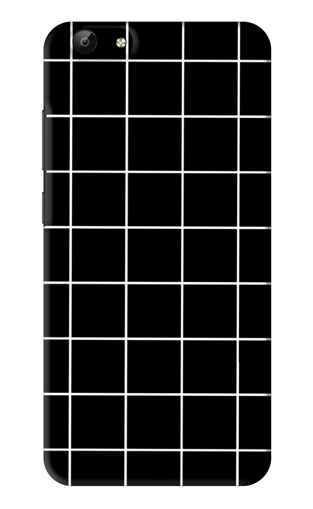 White Grid Vivo Y69 Back Skin Wrap