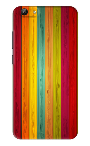 Multicolor Wooden Vivo Y69 Back Skin Wrap