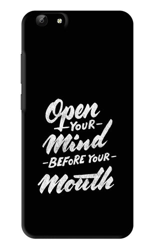 Open Your Mind Before Your Mouth Vivo Y69 Back Skin Wrap