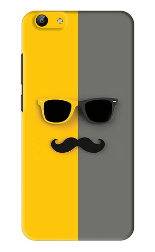 Sunglasses with Mustache Vivo Y69 Back Skin Wrap
