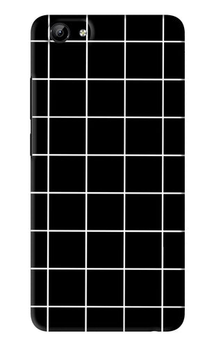 White Grid Vivo Y71 Back Skin Wrap