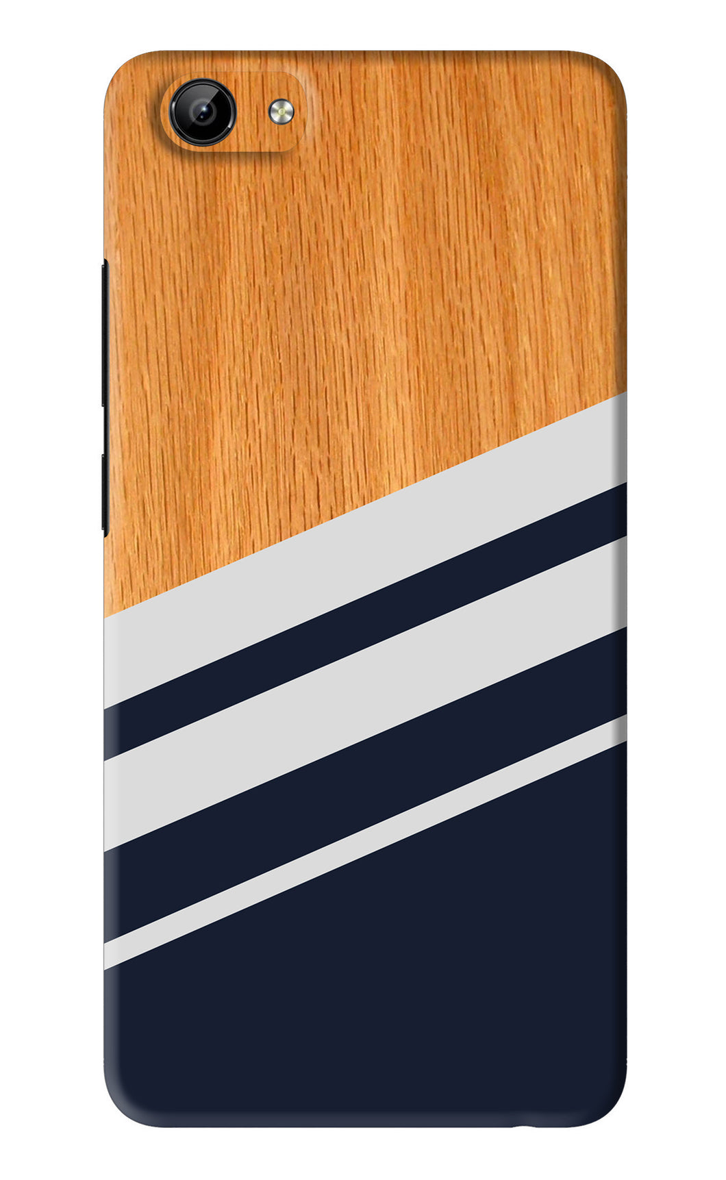 Black And White Wooden Vivo Y71 Back Skin Wrap