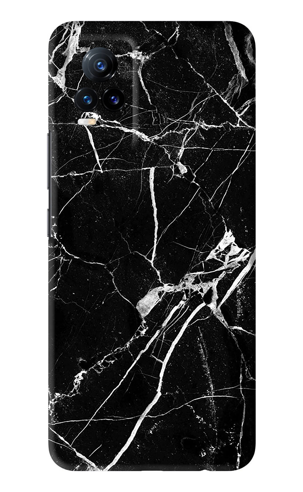 Black Marble Texture 2 Vivo Y73 Back Skin Wrap