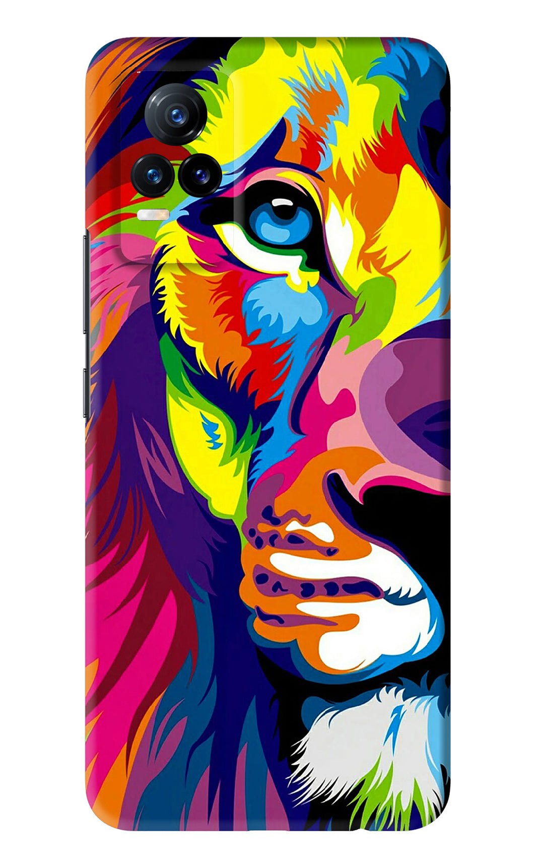 Lion Half Face Vivo Y73 Back Skin Wrap