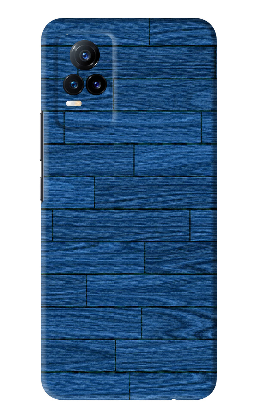 Blue Wooden Texture Vivo Y73 Back Skin Wrap