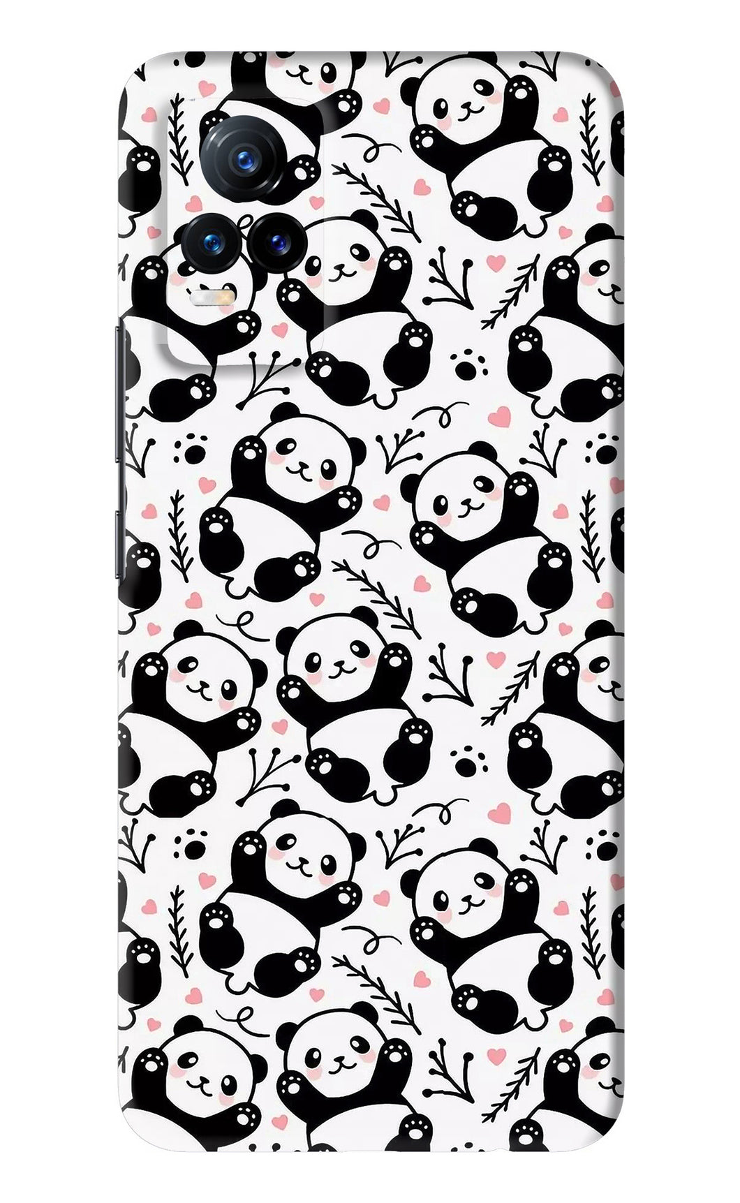 Cute Panda Vivo Y73 Back Skin Wrap