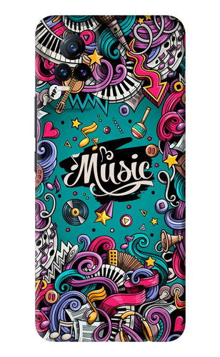 Music Graffiti Vivo Y73 Back Skin Wrap