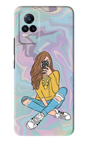Selfie Girl Vivo Y73 Back Skin Wrap