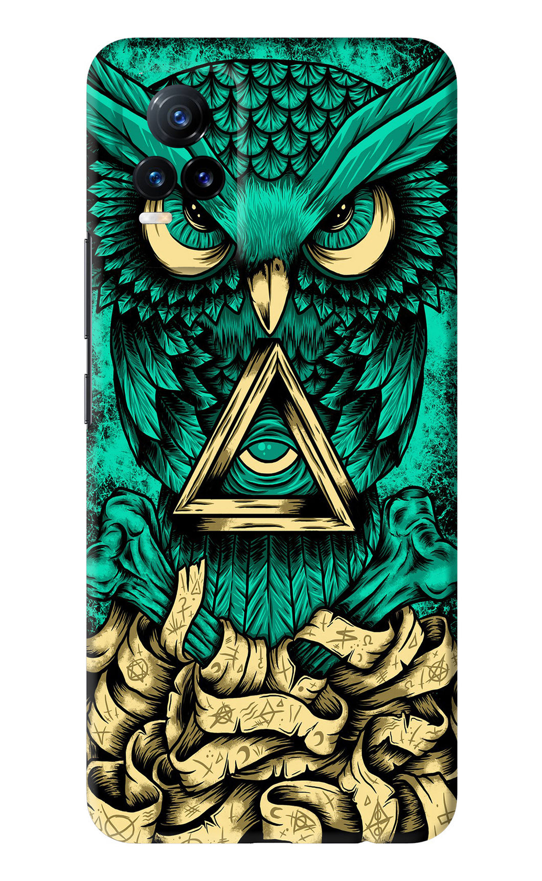 Green Owl Vivo Y73 Back Skin Wrap
