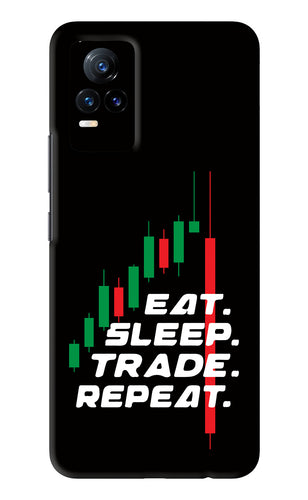 Eat Sleep Trade Repeat Vivo Y73 Back Skin Wrap