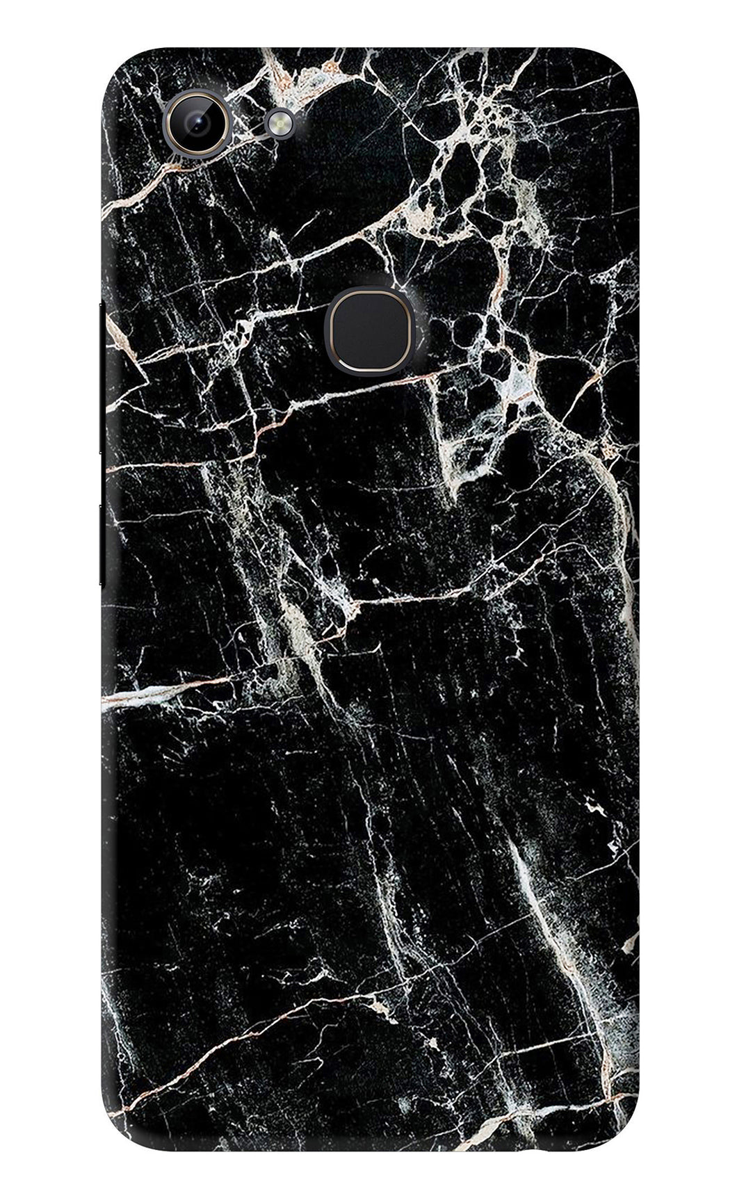 Black Marble Texture 1 Vivo Y81 Back Skin Wrap