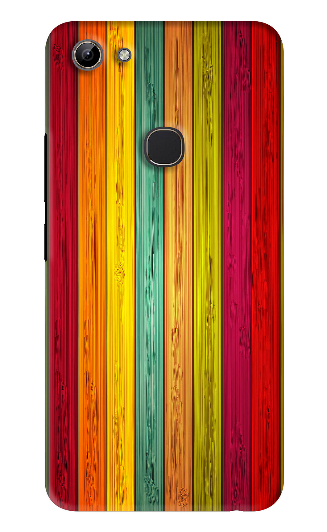 Multicolor Wooden Vivo Y81 Back Skin Wrap