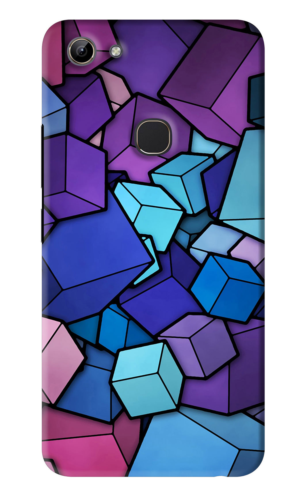 Cubic Abstract Vivo Y81 Back Skin Wrap