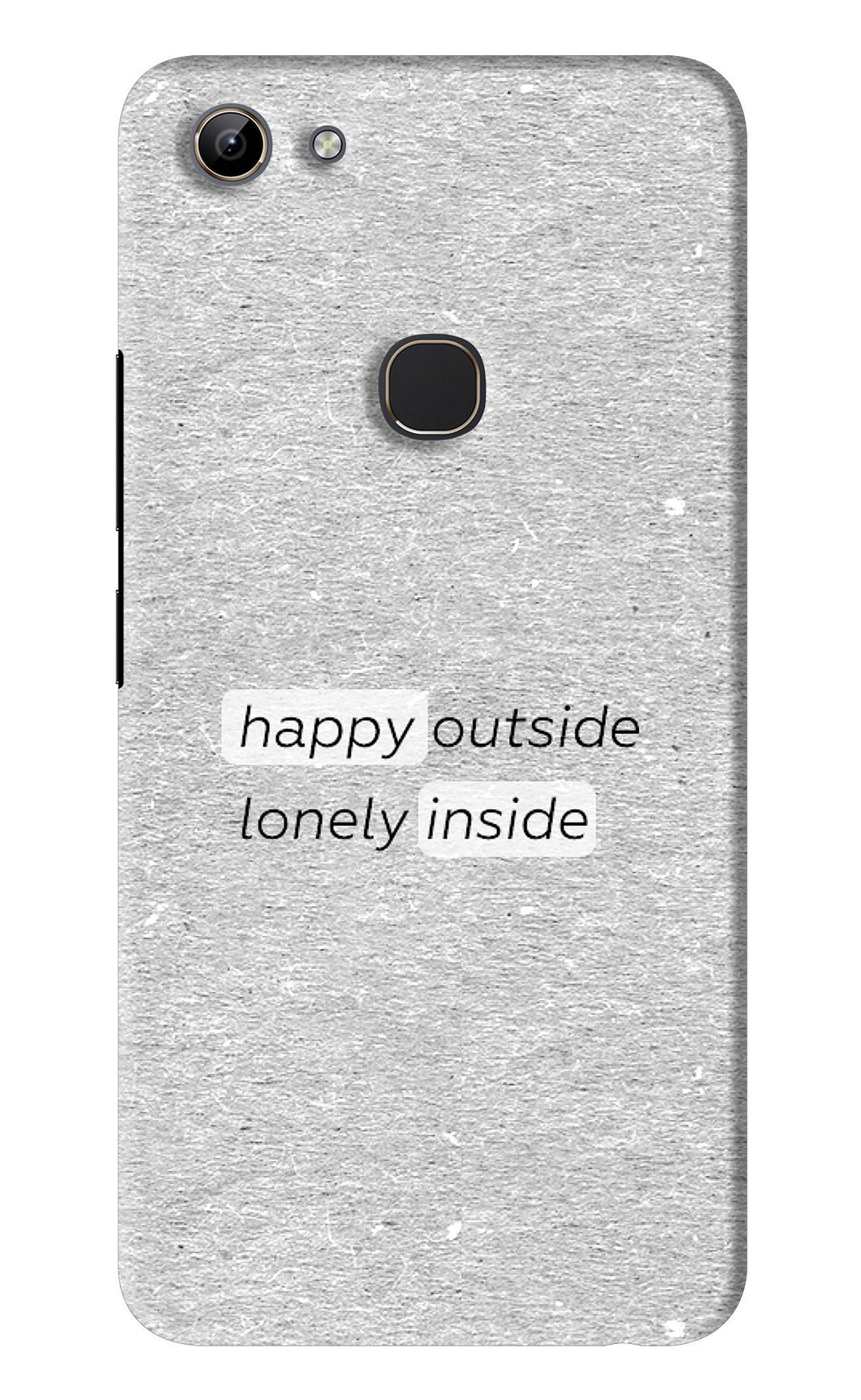 Happy Outside Lonely Inside Vivo Y81 Back Skin Wrap